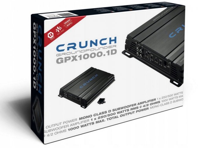 Crunch GPX1000.1D jednokanálový zosilňovač