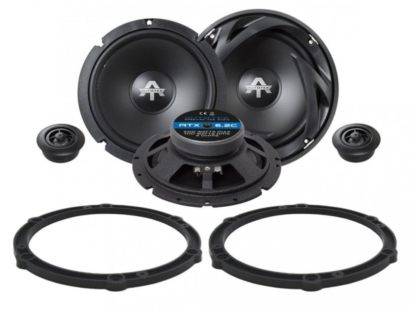 Autotek ATX6.2C reproduktory pre CITROEN C1 (2005-2014) predné dvere