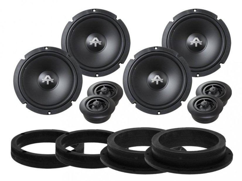 Predné a zadné reproduktory Autotek ATX6.2C pre Volkswagen Passat B8 (2014-)