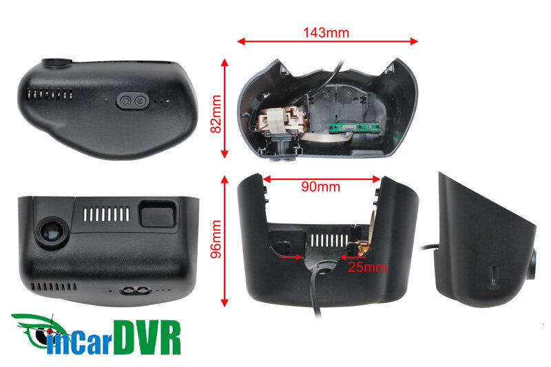 DVR HD kamera + Wi-Fi vhodná do JEEP Cherokee (2015->)