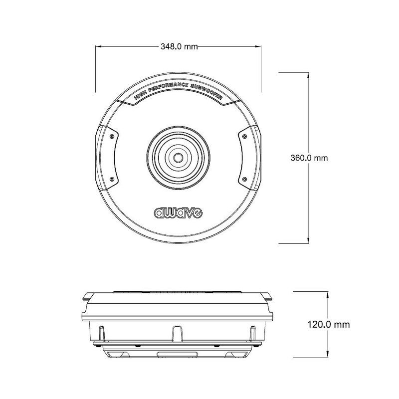 Aktívny subwoofer awave AST11TV4