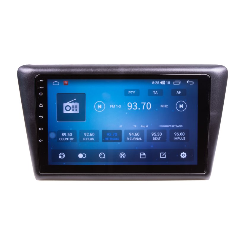 Autorádio pre Škoda Rapid 2012 - s 9" LCD, Android, WI-FI, GPS, CarPlay, 4G, Bluetooth, 2x USB
