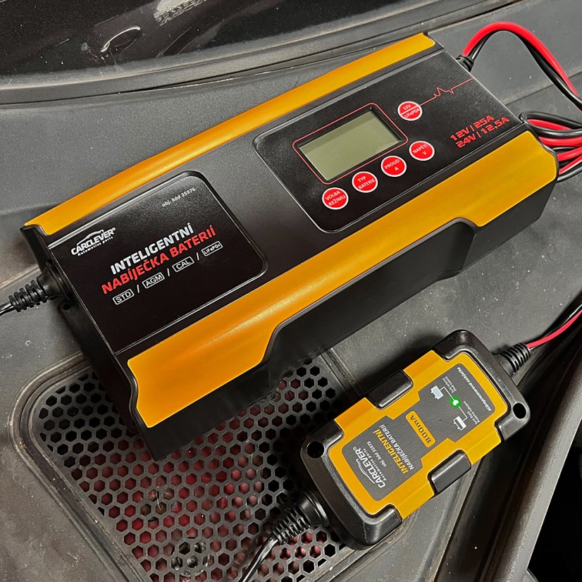 Autonabíjačka CARCLEVER 12V/25A & 24V/12,5A + 12V LifePO4