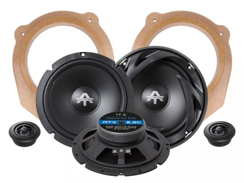 Autotek ATX6.2C reproduktory pre CITROEN C4 II (2010-2018) predné dvere
