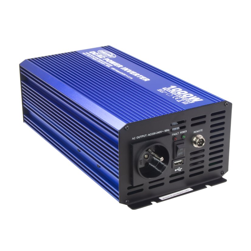 Sínusový menič napätia z 12/230V + USB, 1000W