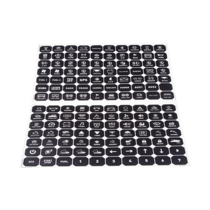 Multiprepínač 12/24V, 12-kanálový, 80A