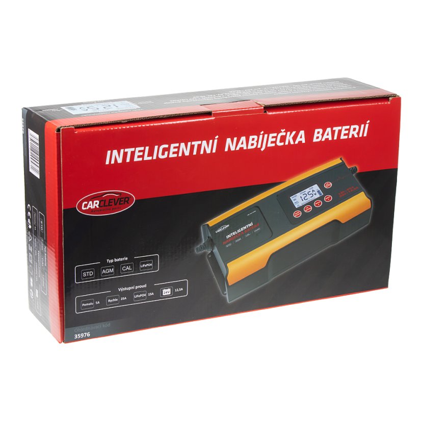 Autonabíjačka CARCLEVER 12V/25A & 24V/12,5A + 12V LifePO4
