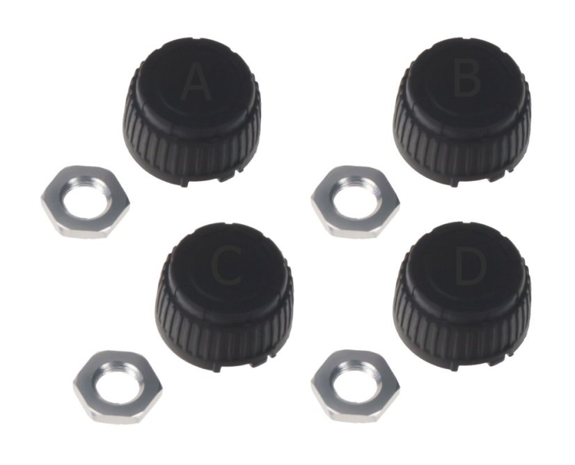 Kontrola tlaku v pneumatikách TPMS - 4x senzor / s výstupom na monitor TPMS-K6
