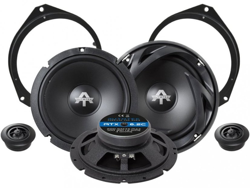 Autotek ATX6.2C reproduktory pre Opel Corsa E (2014->) predné dvere