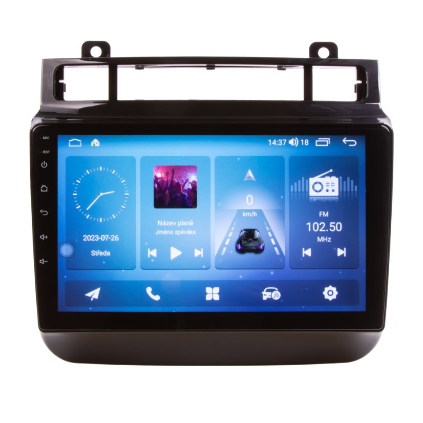 Autorádio pre VW Touareg 2011-2017 s 9" LCD, Android, WI-FI, GPS, CarPlay, 4G, Bluetooth, 2x USB