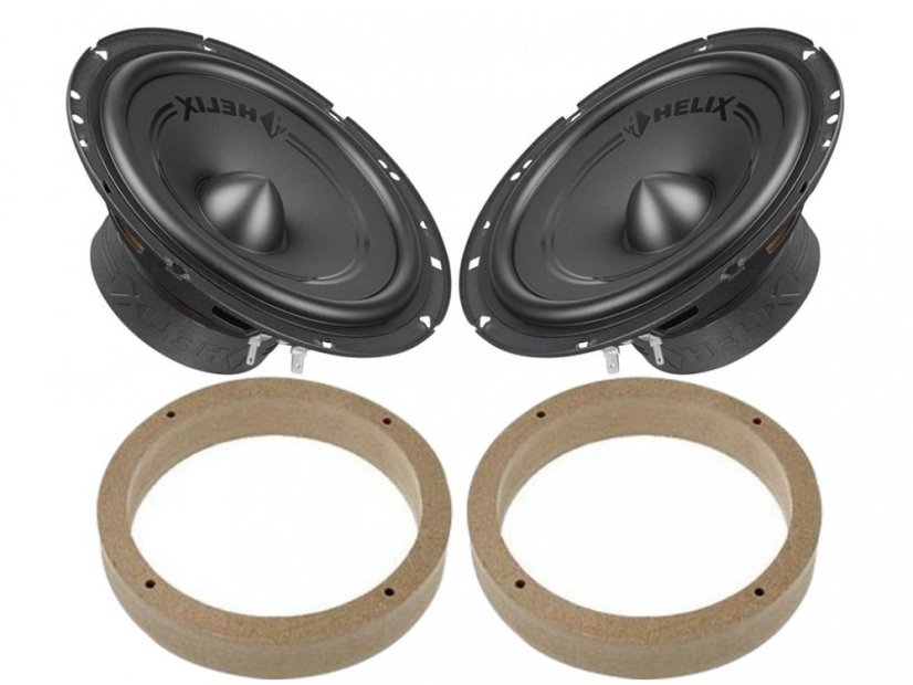 Helix F6X reproduktory pre Volkswagen POLO (2001-2009) zadné dvere