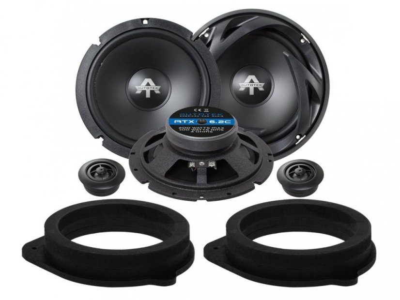 Autotek ATX6.2C reproduktory pre AUDI A3 8P (2003-2013) zadné dvere