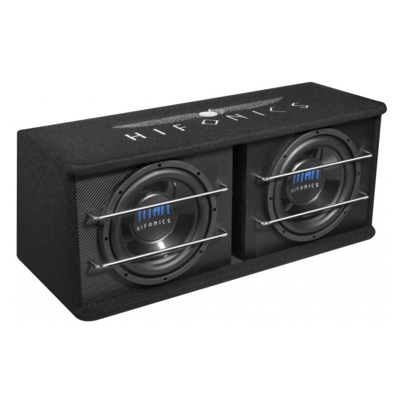 10" dvojitý subwoofery v boxe do auta Hifonics Titan TD250R
