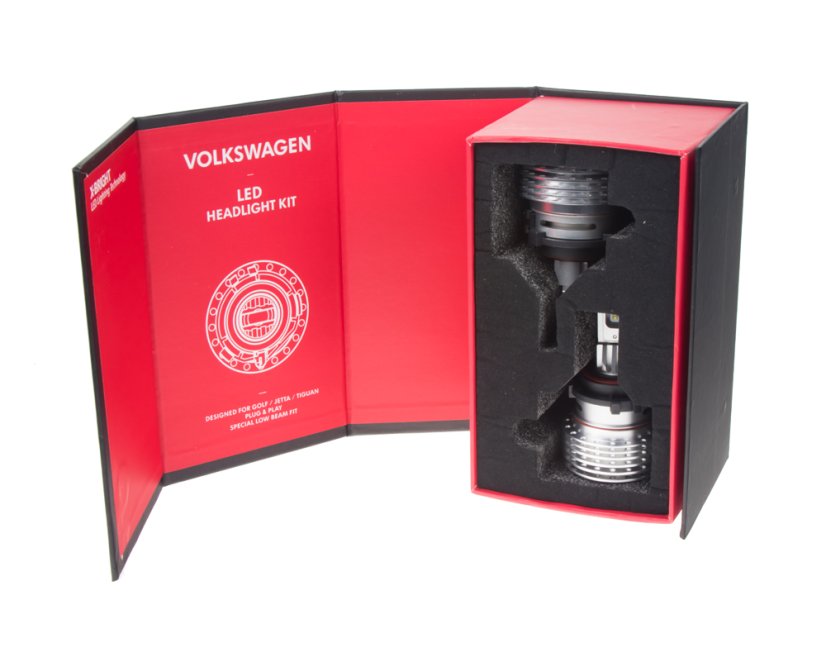 LED Autožiarovka H7 do svetlometov VW (set), 4000LM, biela