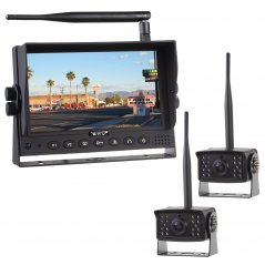 Set 2ks bezdrôtové AHD cúvacie kamery -  LCD monitor 7"