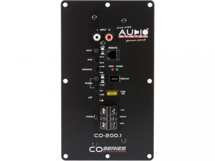 Aktívny subwoofer do kufra Audio System R 08 Flat GDF 1 Active
