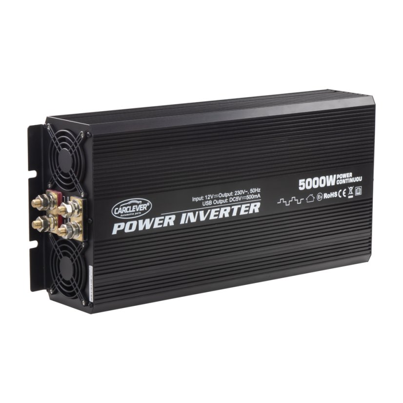 Menič napätia z 12/230V + USB, 5000W