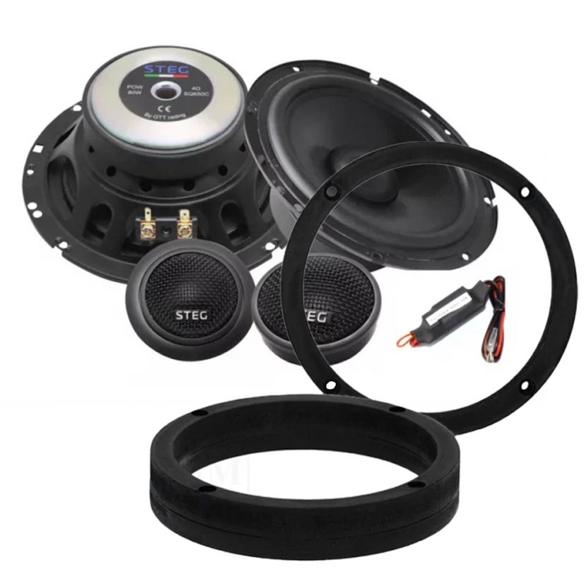 STEG SQL650C reproduktory pre Volkswagen GOLF VI (2009-2012) predné dvere