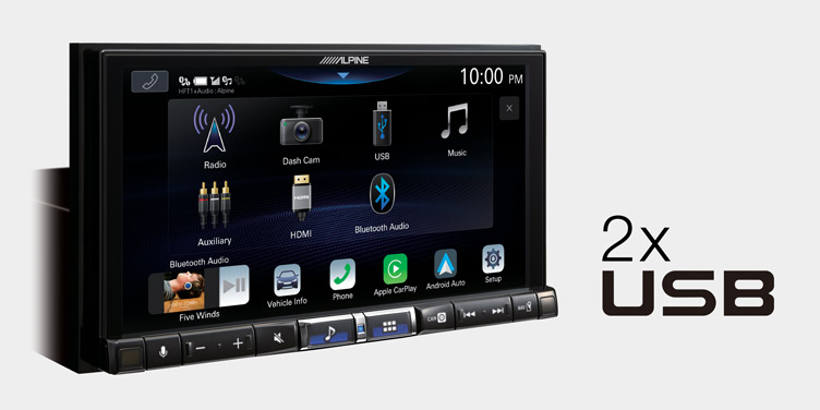 Autorádio Alpine iLX-705D s bezdrôtovým Apple CarPlay a DAB +