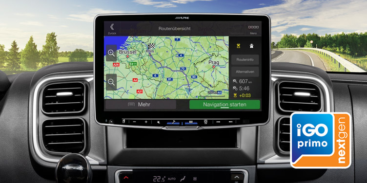 Alpine Navi Stick – USB Plug-and-Play navigácia
