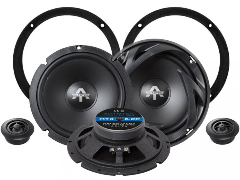 Autotek ATX6.2C reproduktory pre Volkswagen PASSAT B5 A B5.5 (1998-2006) zadné dvere