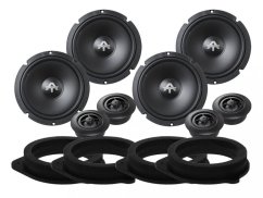 Predné a zadné reproduktory Autotek ATX6.2C do Audi A3 8P (2003-2013)