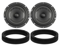 Helix F6X reproduktory pre Škoda Fabia III zadné dvere