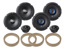 Predné a zadné reproduktory Autotek ATX6.2C pre Volkswagen Polo (2009-2017)