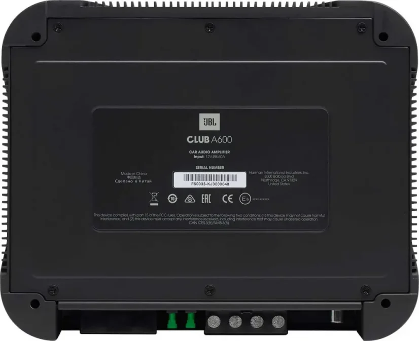Mono subwooferový zosilňovač do autaJBL Club A600