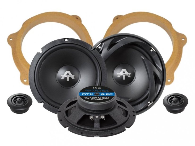 Autotek ATX6.2C reproduktory pre CITROEN C5 (2008-2017) predné dvere