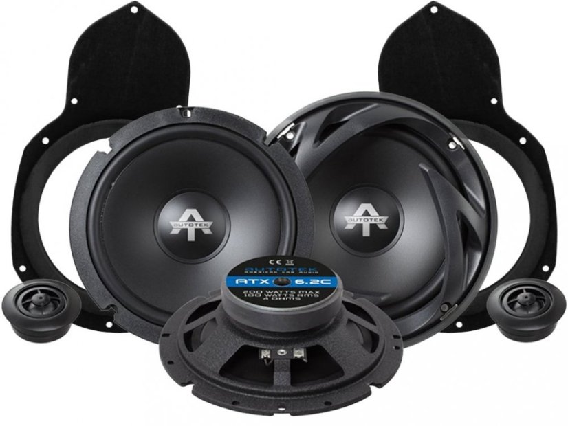 Autotek ATX6.2C reproduktory pre Volkswagen PASSAT B6 A B7 (2006-2014) predné dvere