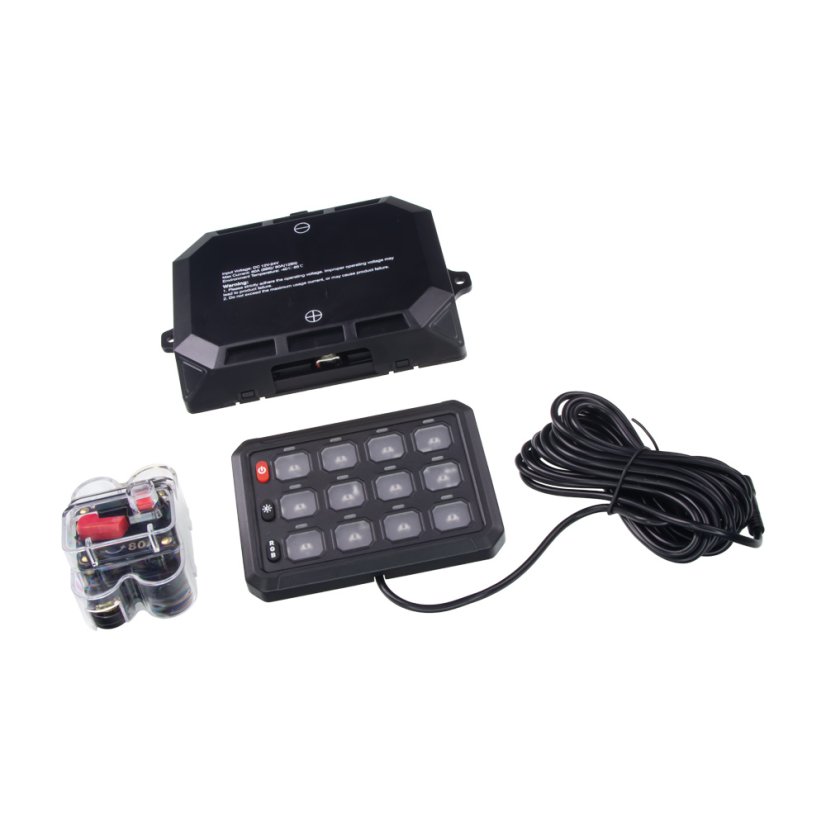 Multiprepínač 12/24V, 12-kanálový, 80A