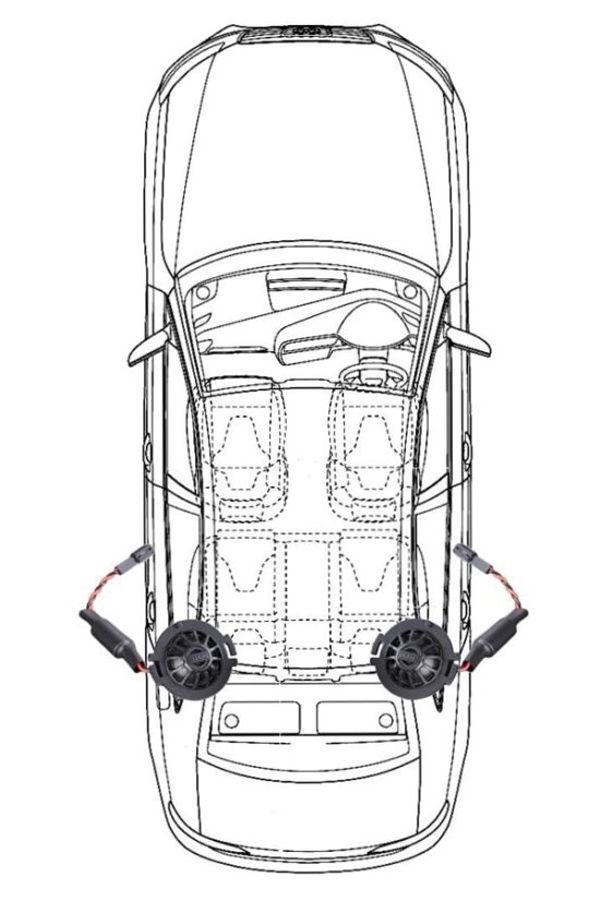 STEG MA25 výškový reproduktor pre Audi A4, A6, A8, Q5, Q7 zadné dvere