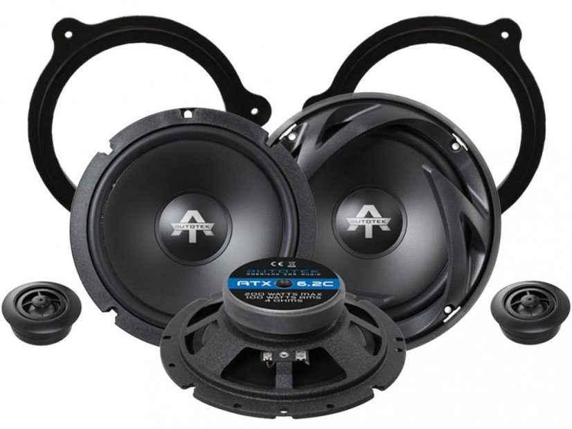 Autotek ATX6.2C reproduktory pre QASHQAI (2006-2013) predné dvere