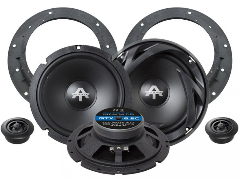 Autotek ATX6.2C reproduktory pre Volkswagen Touareg (2001-2018) predné dvere