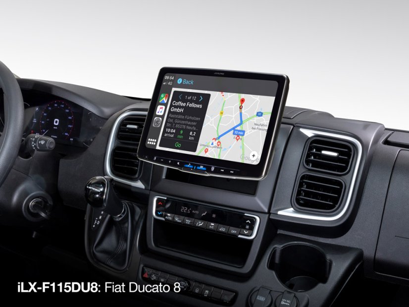 Alpine 11 palcové multimediálne rádio iLX-F115DU8 pre Fiat Ducato 8