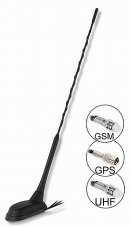 Autoanténa VHF+GPS+GSM strešná anténa 60°