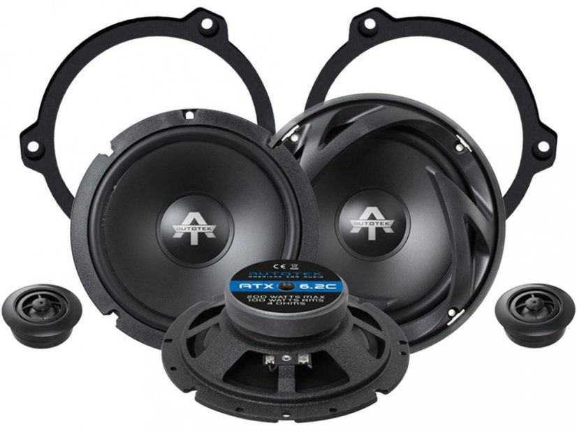 Autotek ATX6.2C reproduktory pre KIA STONIC (2017-) predné dvere