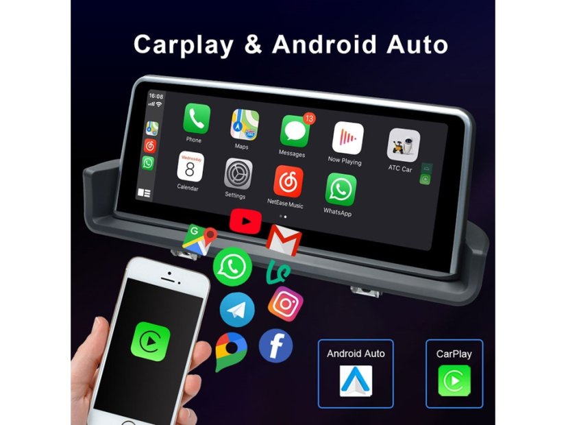 Apple CarPlay & Android Auto Convertor Box pre rádiá OEM, HDMI-OUT