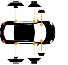 Predné a zadné reproduktory Focal pre Volkswagen Polo IV, V a VI