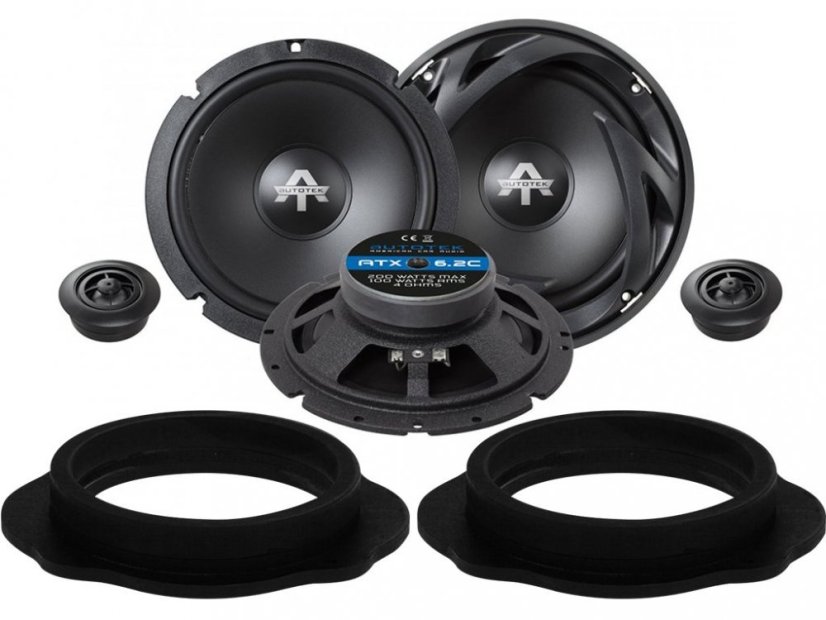 Autotek ATX6.2C reproduktory pre FORD KUGA (2008-2012) predné dvere