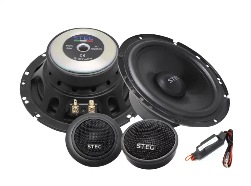 STEG SQL650C reproduktory pre Volkswagen GOLF VI (2009-2012) predné dvere