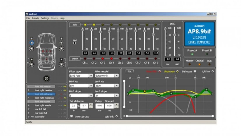 8 kanálový zosilňovač Audison AP 8.9 bit