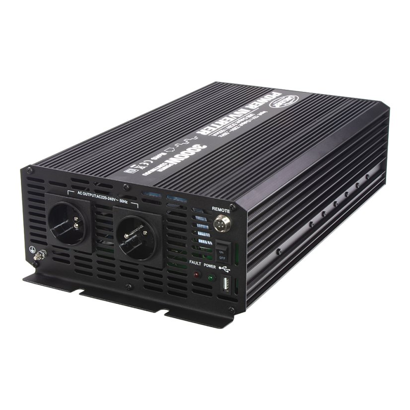 Menič napätia z 12/230V + USB, 3000W