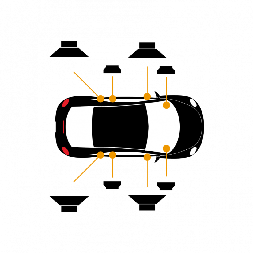 Predné a zadné reproduktory Focal IS VW 180 pre VW Touareg