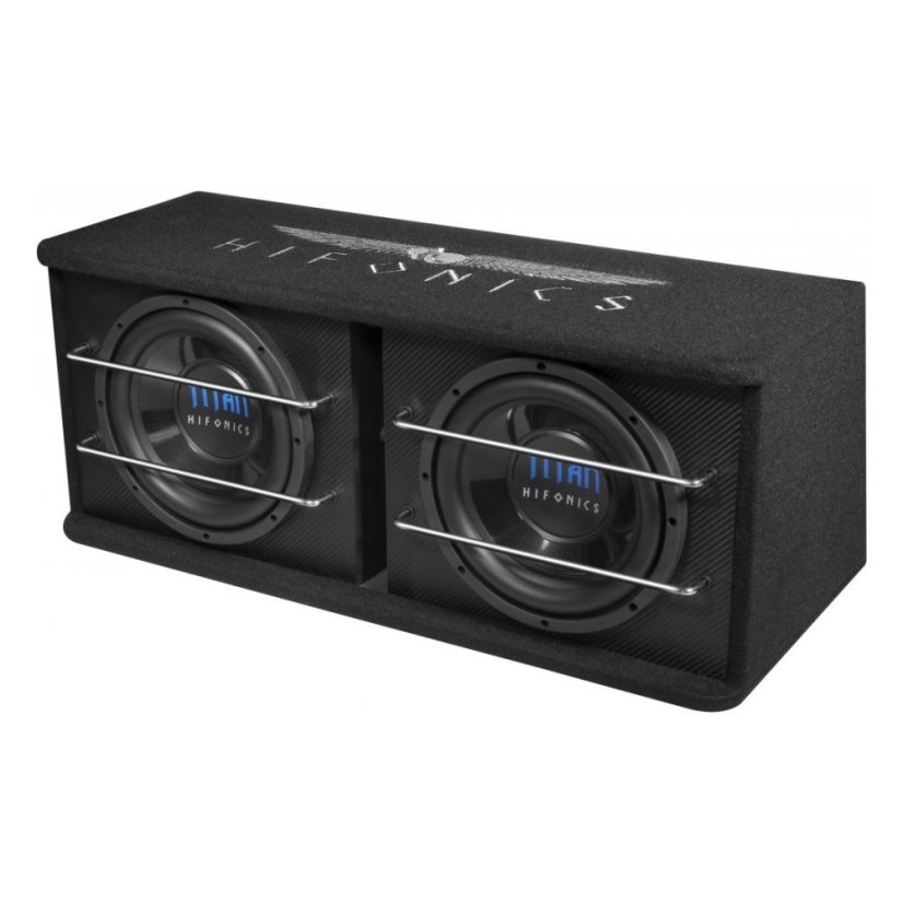 10" dvojitý subwoofery v boxe do auta Hifonics Titan TD250R
