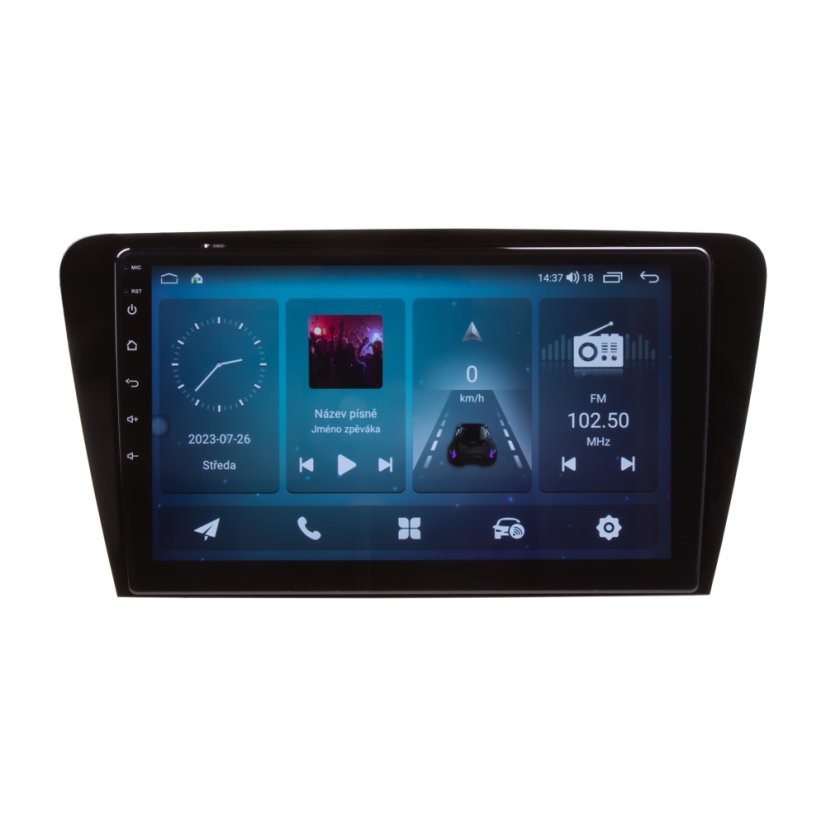 Autorádio pre Škoda Octavia III 2013-2018 s 10,1" LCD, Android, WI-FI, GPS, CarPlay, 4G, Bluetooth