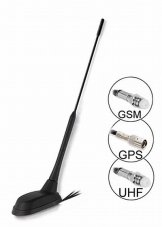 Autoanténa UHF+GPS+GSM strešná anténa 60°