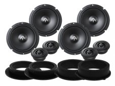 Predné a zadné reproduktory Autotek ATX6.2C do Audi A4 B8 (2008-2015)