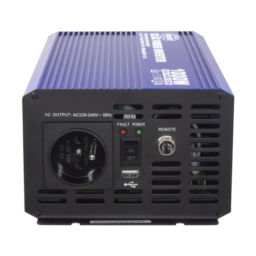 Sínusový menič napätia z 12/230V + USB, 1000W